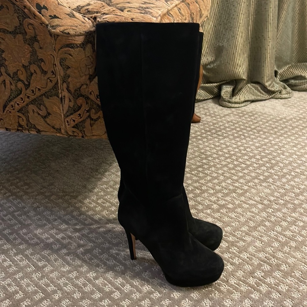 Antonio Melani black suede boots size 6 1/2